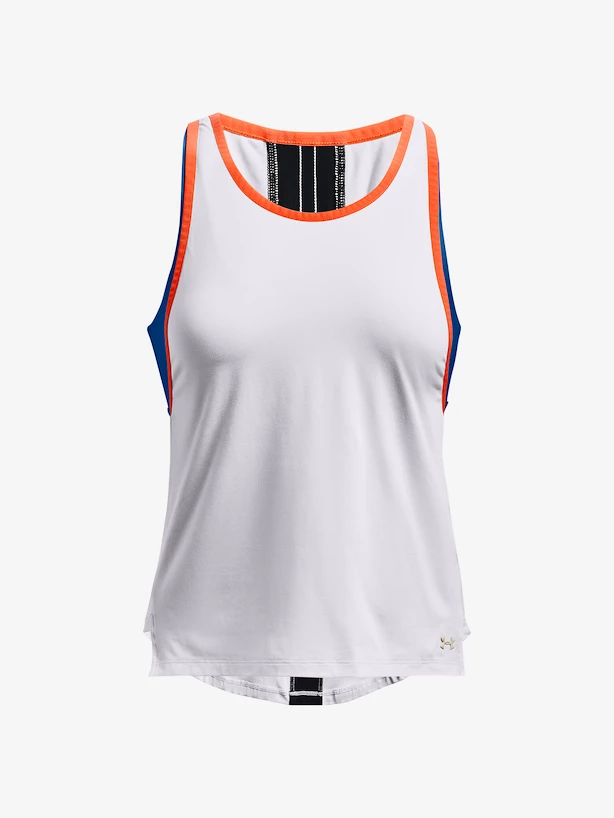 Dámské tílko Under Armour  2 in 1 Knockout Tank-WHT XS