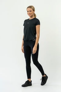 Dámské tričko Nebbia  FIT Activewear T-Shirt “Airy” with Reflective Logo 438 black