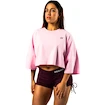 Dámské tričko Nebbia STRONG BEAUTY Oversized Cropped Tee JUST FLOW 431 pink