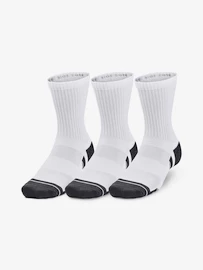 Dětské ponožky Under Armour Performance Cotton 3p Mid-WHT