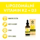 Ekolife Natura Liposomal Vitamin K2 + D3 (Lipozomální vitamín K2+ D3) 60 ml