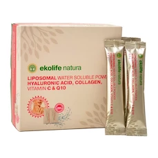 EXP Ekolife Natura Liposomal Hyaluronic Acid, Collagen, Vitamin C & Q10 15×6,5 g ananas