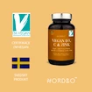 EXP Nordbo Vegan D3, C & Zinek 90 kapslí