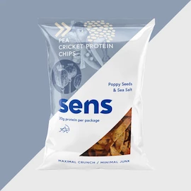 EXP Sens Proteinové chipsy s cvrččím proteinem 80 g mák - mořská sůl