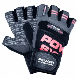 Fitness rukavice Power System Power Grip Black/Red