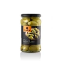 Gaea Zelené olivy plněné mandlemi ve slaném nálevu 295 g