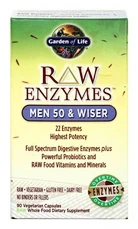 Garden of Life RAW Enzymy Men 50 Wiser pro muže po padesátce 90 kapslí