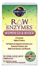 Garden of Life RAW Enzymy Women 50 Wiser pro ženy po padesátce 90 kapslí