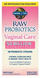 Garden of Life RAW Probiotika - vaginální péče 30 kapslí