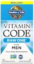 Garden of Life Vitamin Code RAW ONE - Pro muže 75 kapslí