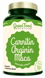 GreenFood Carnitin Arginin Maca 90 kapslí
