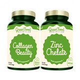 GreenFood Collagen Beauty 60 kapslí + Zinc Chelate 60 kapslí
