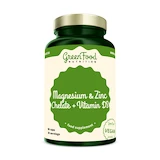 GreenFood Hořčík a Zinek Cheláty + Vitamín D3 90 kapslí