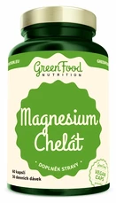 GreenFood Magnesium Chelát+ Vitamín B6 90 kapslí