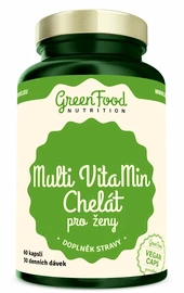 GreenFood Multi VitaMin Chelát pro ženy 60 kapslí