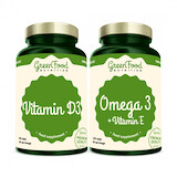 GreenFood Omega 3 120 kapslí + Vitamin D3 60 kapslí