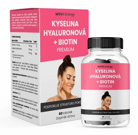 MOVit Kyselina hyaluronová + Biotin Premium 60 kapslí