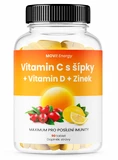 MOVit Vitamin C 1200 mg s šípky + Vitamin D + Zinek 90 tablet