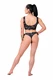 Nebbia Bikini Active Black - vrchní díl 554 volcanic black