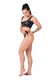 Nebbia Bikini Active Black - vrchní díl 554 volcanic black