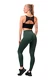 Nebbia Classic Hero legíny s vysokým pasem dark green