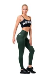 Nebbia Classic Hero legíny s vysokým pasem dark green