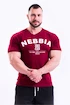 Nebbia Hardcore tričko s výšivkou 396 červené