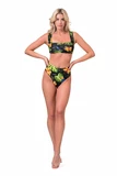 Nebbia High-energy retro bikini - vrchní díl 553 jungle green