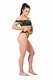 Nebbia High-waist sporty bikini - spodní díl 555 jungle green