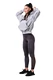 Nebbia Iconic Hero mikina s kapucí light grey