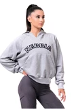 Nebbia Iconic Hero mikina s kapucí light grey