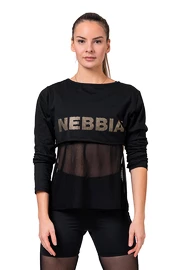 Nebbia Intense Mesh Tričko 805 černé