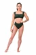 Nebbia Miami retro bikini - vrchní díl 553 dark green