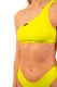 Nebbia One Shoulder Bandeau Bikini Top 448 Green