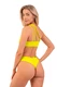 Nebbia One Shoulder Bandeau Bikini Top 448 Green