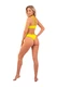 Nebbia One Shoulder Bandeau Bikini Top 448 Green