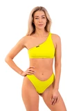 Nebbia One Shoulder Bandeau Bikini Top 448 Green