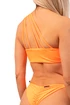 Nebbia One Shoulder Bandeau Bikini Top 449 Orange Neon