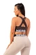 Nebbia Sportovní podprsenka se střihem Cross Back 410 brown