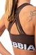 Nebbia Sportovní podprsenka se střihem Cross Back 410 brown
