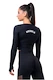 Nebbia Sporty Hero crop top s dlouhým rukávem black