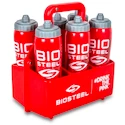 Nosič lahví BioSteel  Team Water Bottle Carrier (6 ks) red