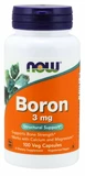 NOW Boron (bor) 3 mg 100 kapslí