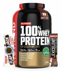 Nutrend 100% Whey Protein 2250 g+ Nutrend Excelent Protein Bar 85 g + Nutrend Flapjack Gluten Free 100 g