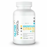 NutriWorks  Magnesium Citrate + B6 120 kapslí