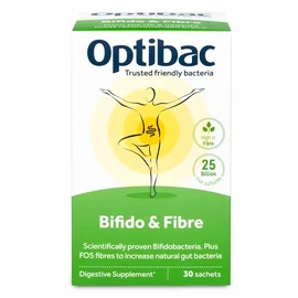 Optibac Bifido & Fibre (Probiotika při zácpě) 30 × 6 g