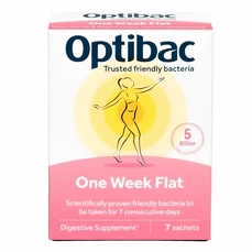 Optibac One Week Flat (Probiotika při nadýmání a PMS) 7 × 1,5 g