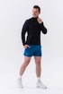 Pánská bunda Nebbia  Long sleeved w hoodie Sporty Zipper Jacket with side pockets “Control” 332 black