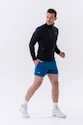 Pánská bunda Nebbia  Long sleeved w hoodie Sporty Zipper Jacket with side pockets “Control” 332 black