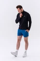 Pánská bunda Nebbia  Long sleeved w hoodie Sporty Zipper Jacket with side pockets “Control” 332 black